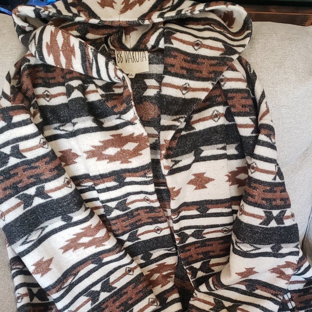 Long hooded coat